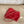 CC 26s Cue Ball Foldover Bag 23cm Red Lambskin