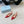 SLINGBACK PUMPS ATTACHED BOW IN PASSION RED GLOSSY CALFSKIN