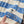 CD 2025 Striped Short-sleeved T-shirt Blue White tencel 606659