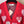 Miumiu 2025 Heart Cardigan Red mix White Wool