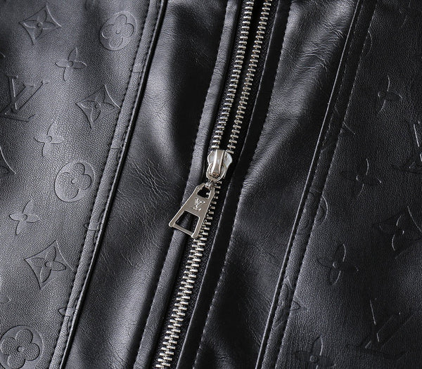 LV BLACK LAMBSKIN SHIRT JACKET 238998