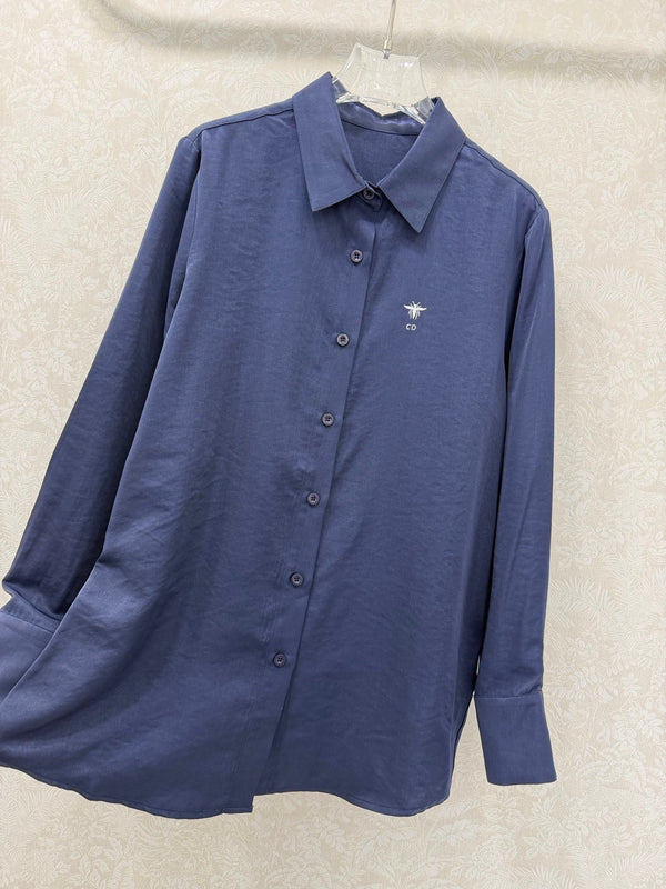 CD 26s Shirt Navy Blue Rayon Coppe 352029