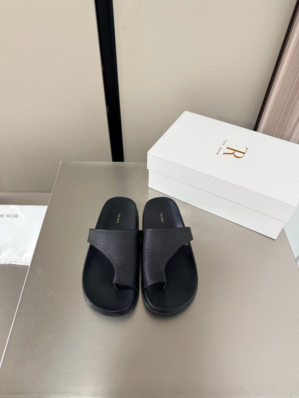 TR Slip-on Sandals Black Cowhide 872484