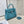 HM Kelly 25cm Retourne Turquoise Togo Leather Silver Hardware