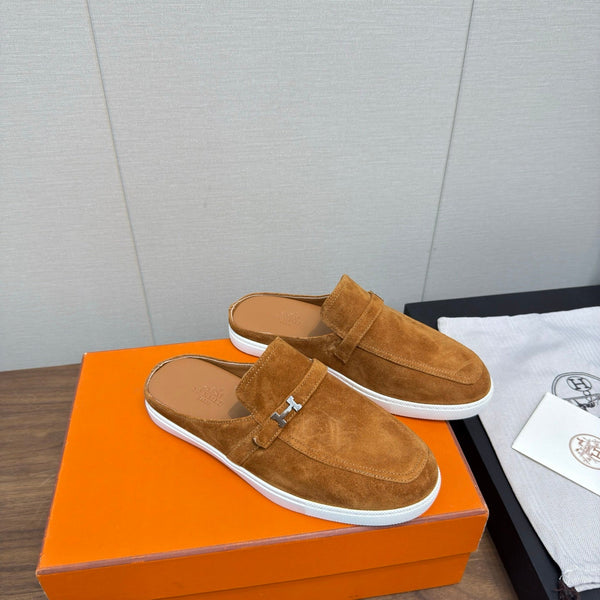 HM 25s Like Mule Brown Suede Rubber 465664