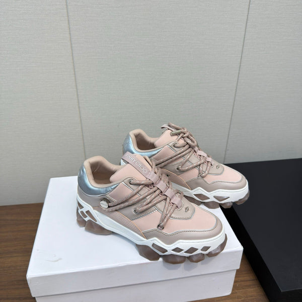 Jimmy Diamond X II/F Sneaker White Pink Fabric Leather 517666