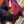 DOUBLE-FACE STOLE 200 CM IN DARK PURPLE AND RED PINK CASHMERE 394773