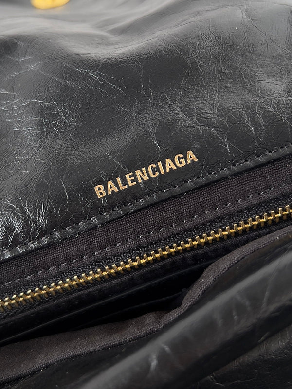 MONACO MINI BAG 25 IN BLACK ARENA CALFSKIN GOLD HARDWARE