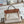 HERBAG ZIP 31 LAQUERED BAG IN OFF-WHITE MIX RED H PLUME CANVAS