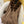 LP 25 Deep V-neck Long Coat Brown Cashmere Fur 303964