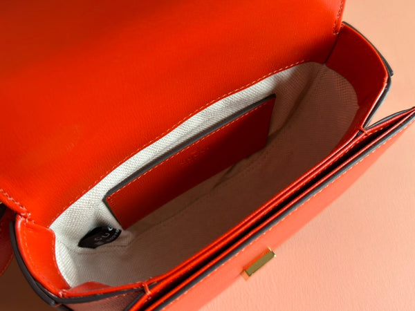 Gucci Horsebit Bag Red Leather 239808