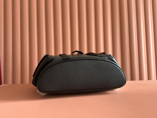 GG 26s Ophidia Large Backpack 46 In Black Calfskin