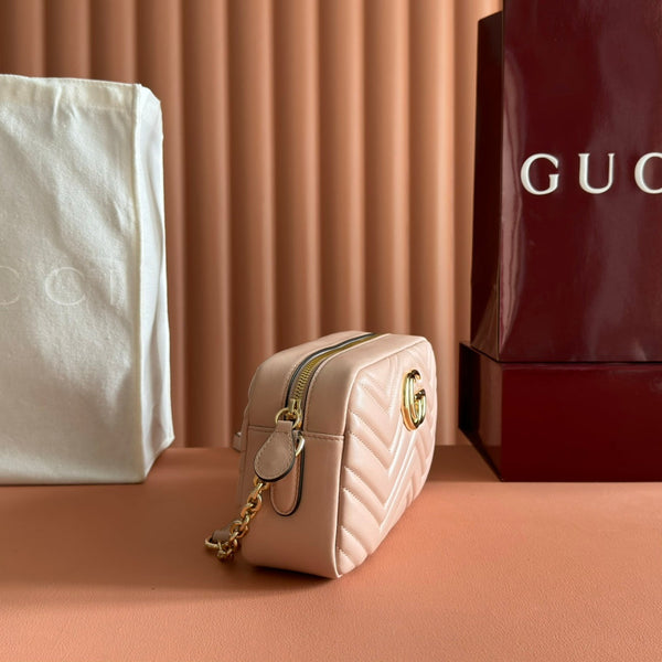 GG 2025 Mamont Bag 24cm Pink Gold Lambskin 273725
