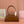 Miu Beau Semi-Circular Bowling Bag Tan Brown Leather
