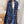 Loewe Scarf 180CM Dark Blue Black Wool Cashmere 968583