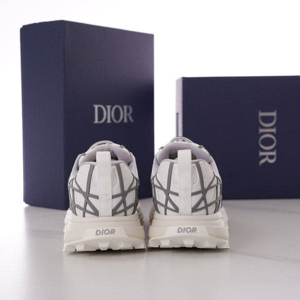 CD B31 SNEAKER WHITE AND GRAY MESH FABRIC