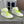 HIGH-TOP SNEAKERS IN WHITE MIX NEON GREEN CALFSKIN
