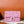 24S Flap Bag 20cm Pink White Sequin Calfskin