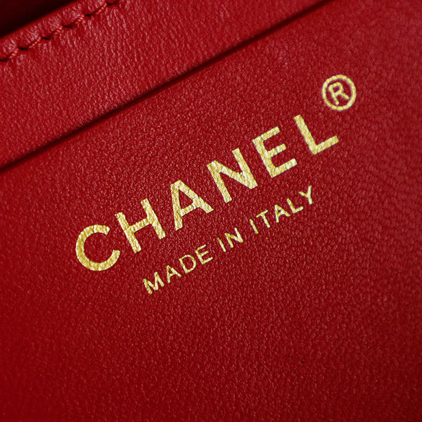 CC 2026 Bag 54cm Red Mix Colors Canvas Leather