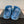 DAD SANDAL IN TEAL BLUE SHEEPSKIN MULE