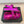 DAD SANDAL IN MAGENTA PURPLE SHEEPSKIN