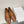 ALAIA BALLET FLAT IN CARAMEL BROWN MESH LAMBSKIN