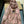 CHECK SCARF 200 CM IN ROSE PINK MIX CAMEL BROWN CASHMERE AND SILK 394665