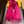 FF SCARF 180 CM IN BRIGHT PINK MONOGRAM WOOL AND CASHMERE 411830