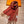 Scarf 200 CM In Brown Orange Cashmere