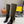 FENDI knee boots high heel monogram black cowhide 521216