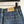 CD Patch Pocket Denim Shorts Blue Cotton