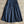 CD Single-breasted Long Umbrella Skirt Blue Cotton