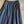 CD Single-breasted Long Umbrella Skirt Blue Cotton