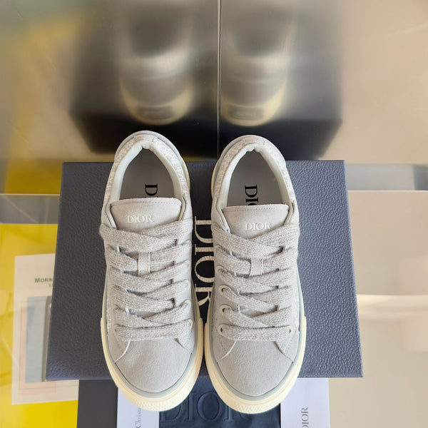 CD B33 Sneaker 40mm Grey White Monogram Suede