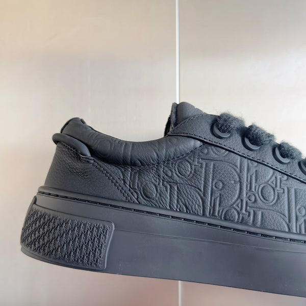 CD B33 Sneaker 40mm Black Monogram Cowhide
