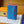 LV M14767 Pocket Organizer Blue Red Monogram Glow Canvas & Cowhide