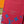 LV M14770 Passport Cover Blue Red Monogram Glow Canvas & Cowhide