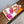 HM Oasis Sandals 4.5cm Hot Pink Embossed Calfskin 707107
