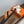 HM 26s Kazimir Sandal In Caramel Brown Calfskin And Orange Fabric