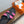 HM 26s Kazimir Sandal In Black Calfskin And Dark Pink Fabric
