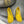 Toy ballerina in suede and allover rhinestones yellow
