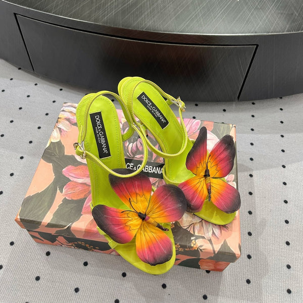 DC 24 Butterfly High Heel Neon Cowhide & Sheepskin 295967