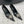 HEELED PUMPS 65 MM IN BLACK SMOOTH LAMBSKIN SILVER HARDWARE