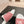 mule sandal striped red white canvas calfskin