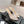 mule sandal 75 white fabric dark beige calfskin