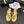 CC 25 Flower Thong Slippers Gold Cowhide 233416