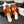 CC 25C Thong Sandal Bow Pumpkin Velvet fabric 233565