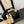 cc25 slide sandal 90mm ruffle bow heels black grosgrain gold canvas 233586
