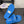 CC 25 Dad Sandal Mule Blue Calfskin