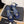 CC 25 High Heels 40 Sandals Navy Blue Satin And Sheepskin Square Toe 277711